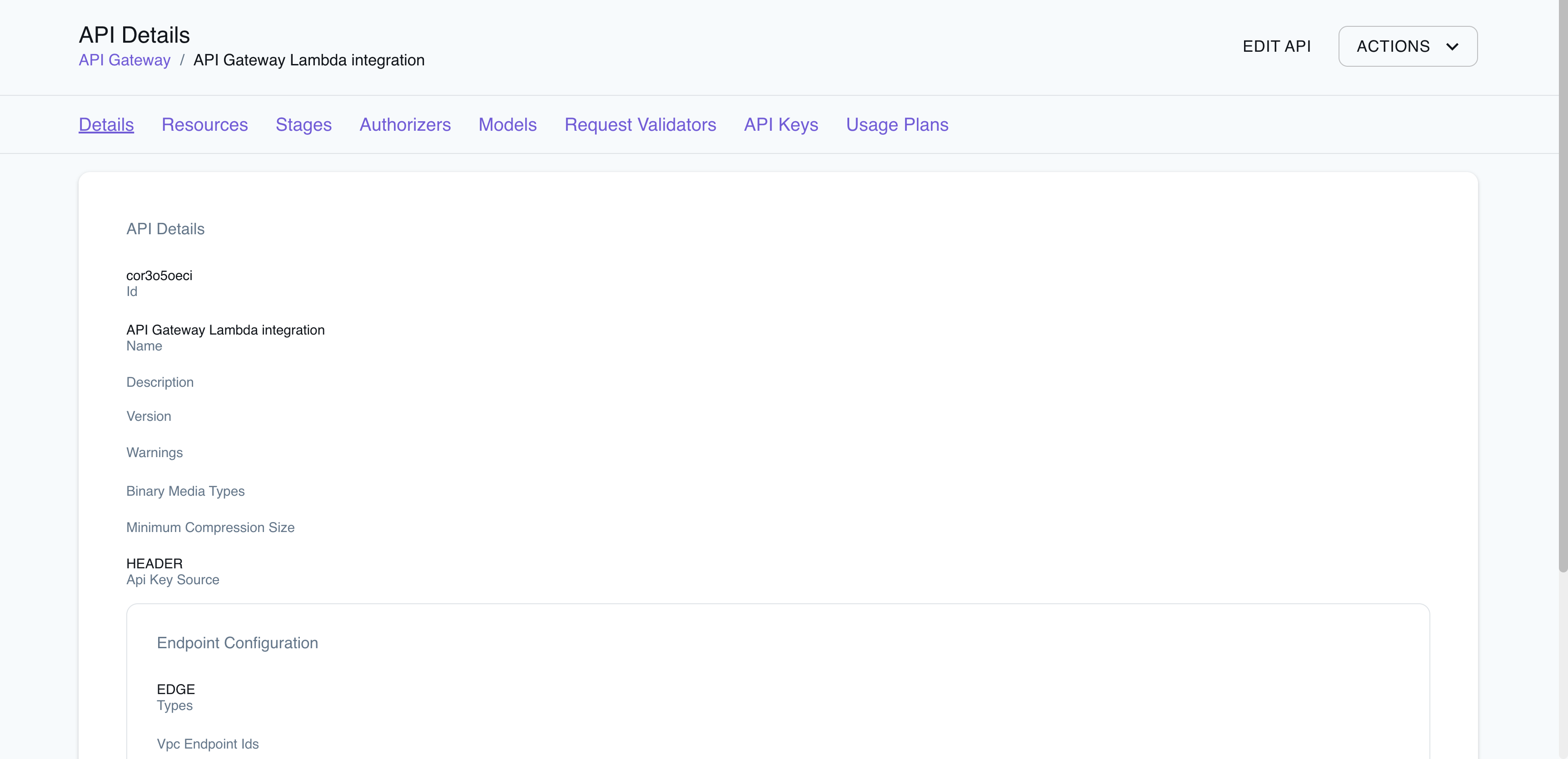 API Gateway Resource Browser
